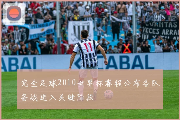 完全足球2010世界杯赛程公布各队备战进入关键阶段