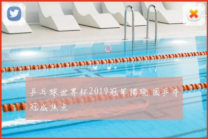 乒乓球世界杯2019冠军揭晓 国乒夺冠成焦点